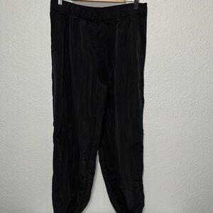 Athleta Women's Black Joggers with Side Zipper Large